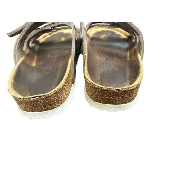 Birkenstock Florida Soft Footbed “Pearly Hazel” Mocha Shiny Size 39 Narrow Fit - Picture 4 of 7